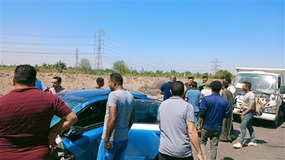 العناية الالهية تنقذ ركاب سيارة اصطدمت فى حادث بالغربية