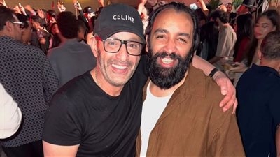 أول ظهور لأحمد السقا بعد انفصاله عن مها الصغير في عيد ميلاد أسماء جلال