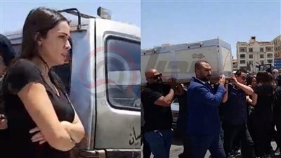 انهيار وئام مجدي في جنازة والدة المخرج خالد الحجر تيتة نوال