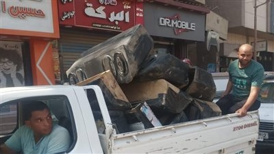 استمرار الحملة المكبرة بمدينة السنبلاوين لمصادرة السماعات المخالفة ورفع الإشغالات تنفيذًا لتوجيهات محافظ الدقهلية