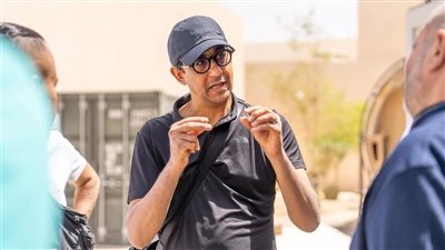 بالصور.. المخرج مروان حامد في استوديوهات الحصن استعدادًا لتصوير فيلم الفيل الأزرق 3