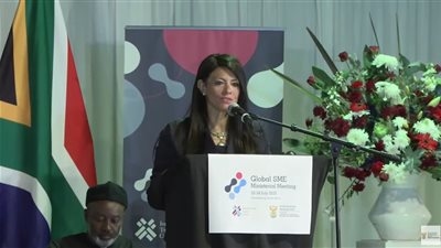 وزيرة التخطيط تُشارك في الجلسة الافتتاحية للاجتماع الوزاري العالمي الأول للمشروعات الصغيرة والمتوسطة بجنوب أفريقيا
