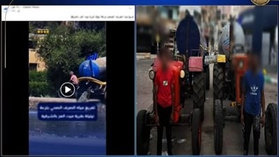 ضبط شخصين تخلصا من مياه الصرف الصحي بترعة في الشرقية