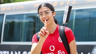 بطلة الاسكواش أمينة عرفي: سعيدة بالتتويج وأحلم بالذهب في أولمبياد لوس أنجلوس 2028