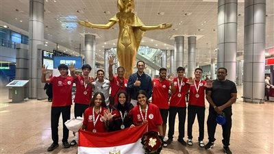 استقبال شعبي ورسمي لبعثة التجديف المشاركة في دورة الألعاب الأفريقية للمدارس