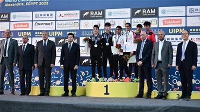 آدم شكري ومهند خضير يحصدان ذهبية ببطولة العالم للخماسي الحديث