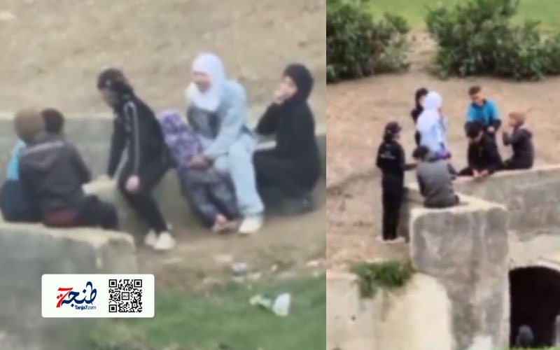 كارثة.. أطفال بينهم طفلة لا يتجاوز عمرها 4 سنوات يتعاطون السلسيون بشكل جماعي بحديقة في طنجة