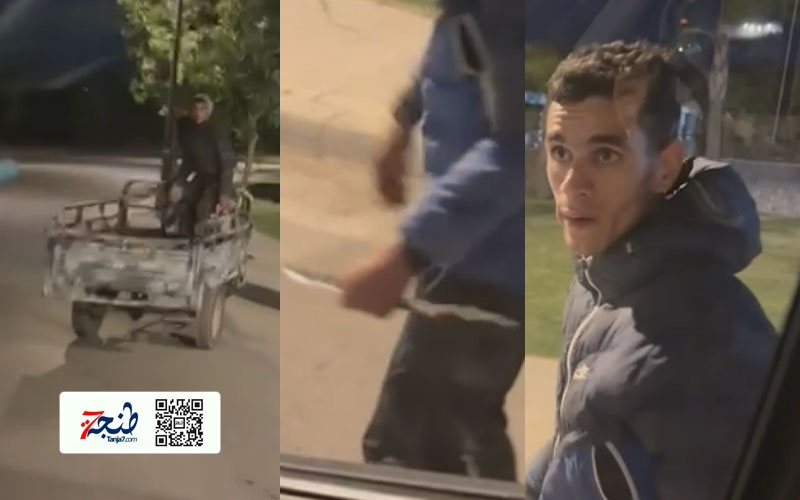 أمن طنجة يلقي القبض على المتورط الرئيس في الهجوم على حافلة العمال (فيديو)