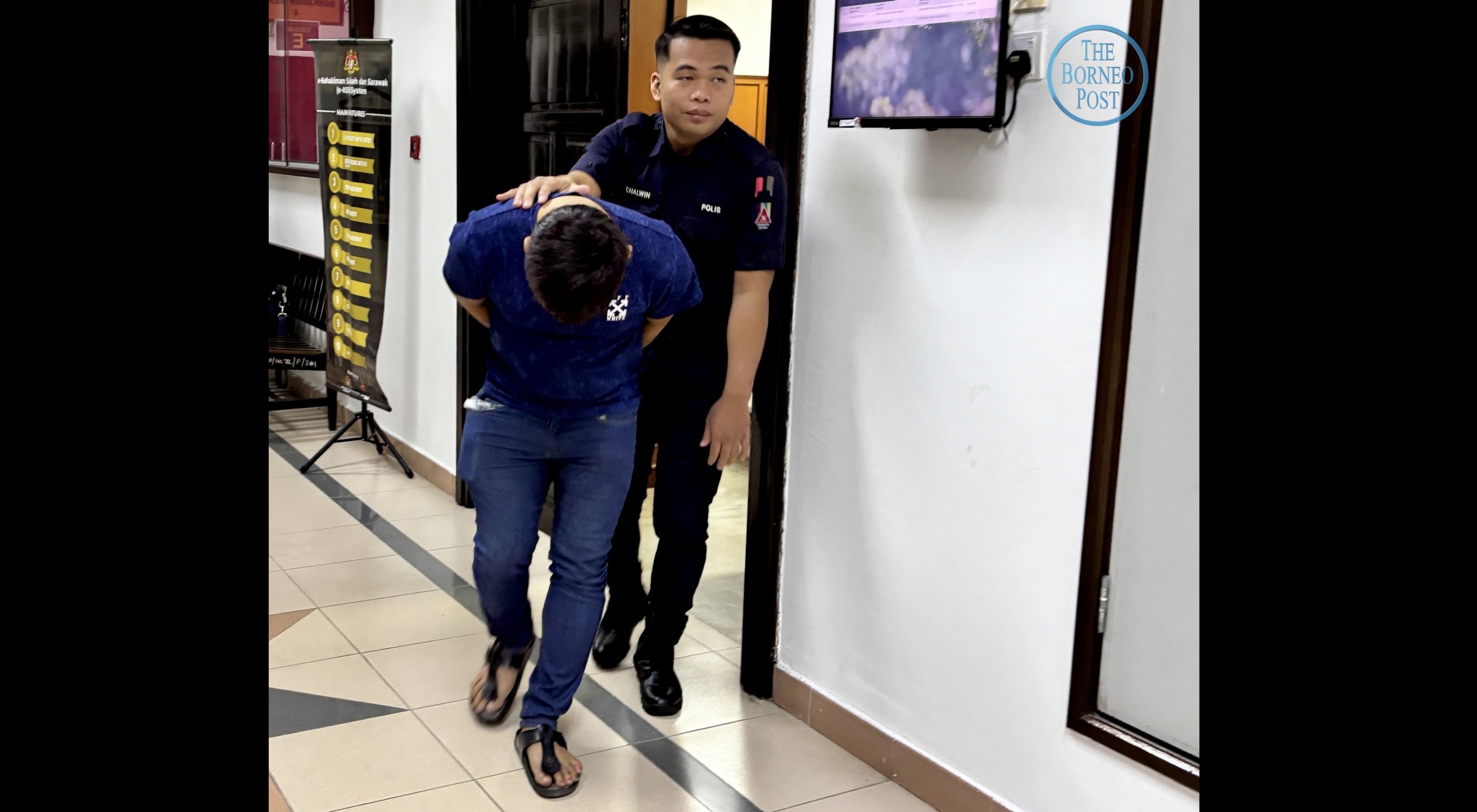 Man claims trial to possessing knife at Kuching International Airport car park