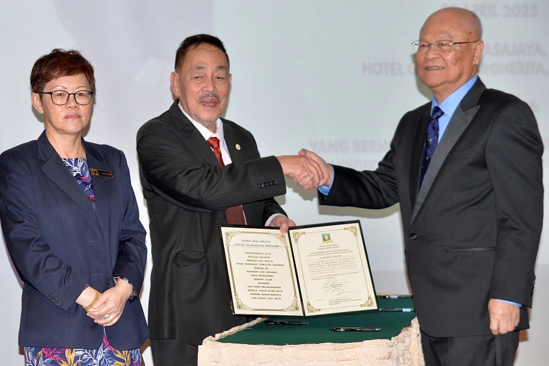 New council chairman pledges responsive leadership for Serian District