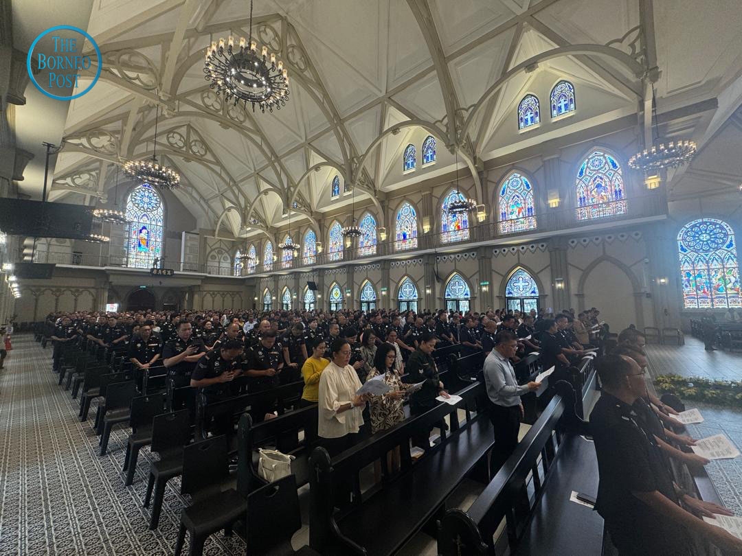 Over 1,000 attend Police Day service at St Peter's Church in Kuching