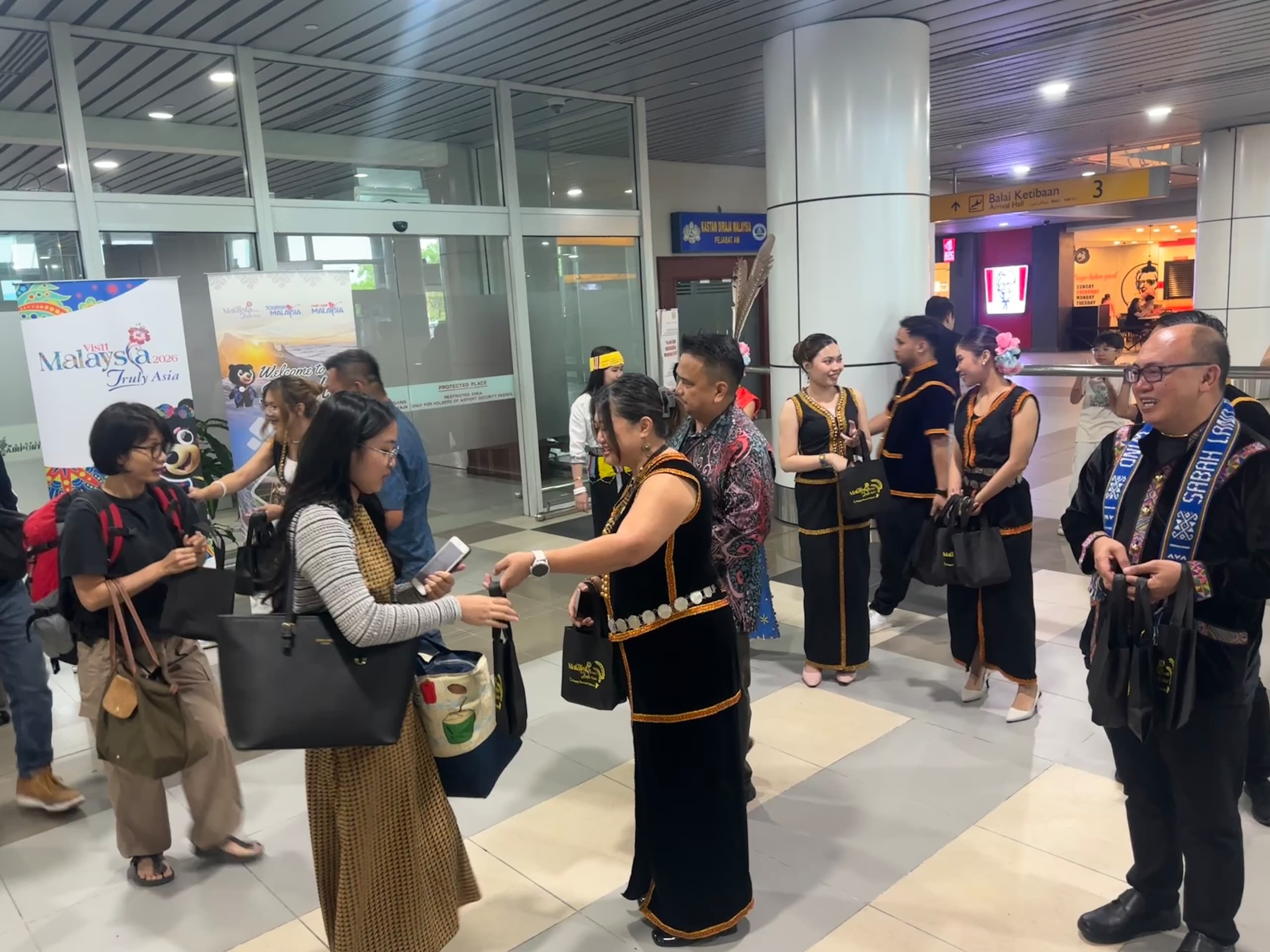 Cultural welcome at KKIA marks Kaamatan Festival and gears up for Visit Malaysia 2026