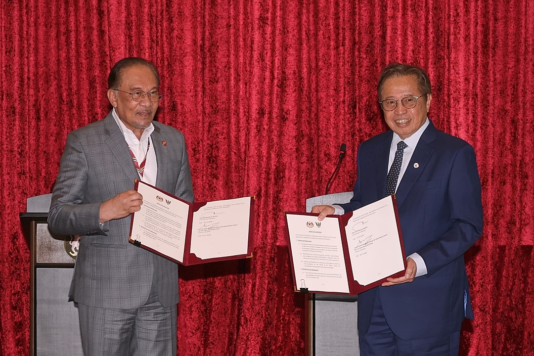 S'wak-Putrajaya ink joint declaration for Petros-Petronas collab on gas framework