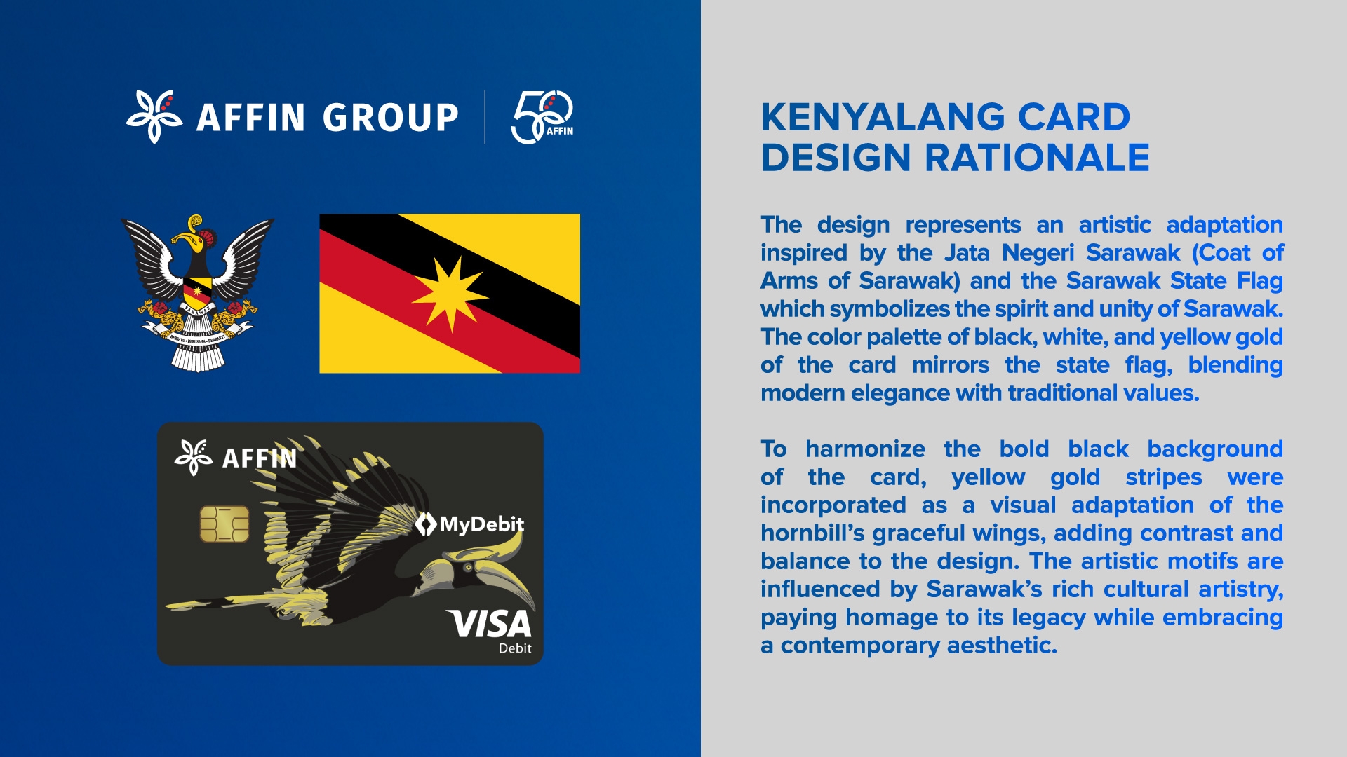 Affin Bank says bank card's artistic design a ‘symbolic creation' inspired by Sarawak coat of arms, Ibu Pertiwi flag