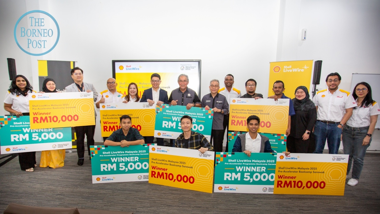 Five Sarawak startups win big at Shell LiveWire 2025 state finals