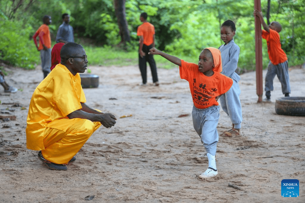With flying kicks into future, Tanzanian girls find strength in Chinese kung fu