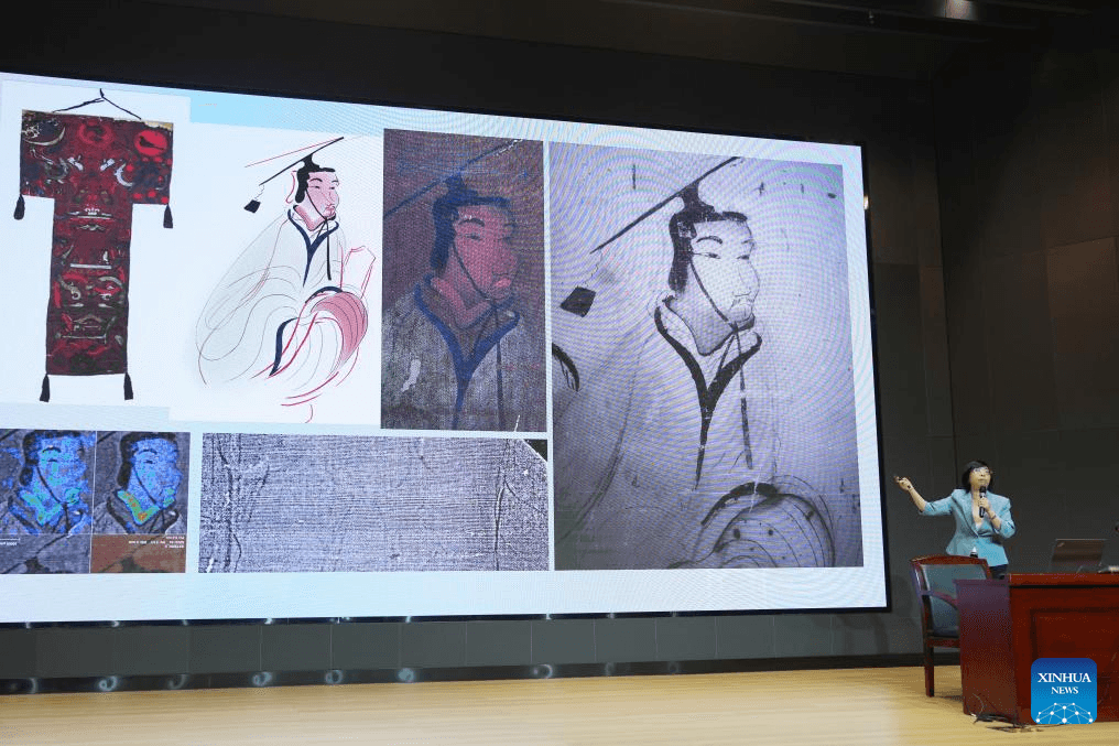 Hunan Museum finds overpainting traces on millennia-old silk painting