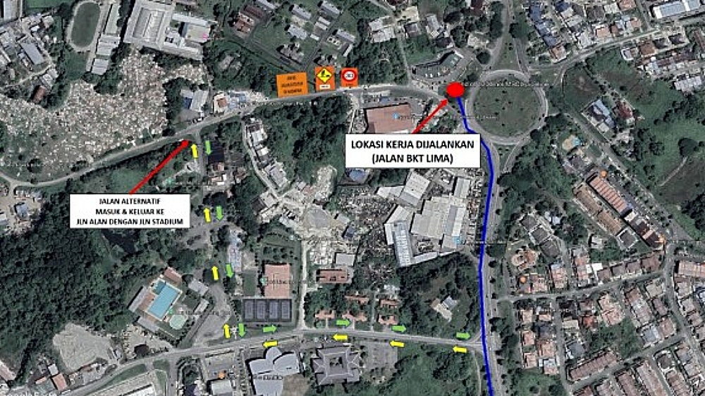 Pipe installation works to close Sibu's Jln Bukit Lima junction from tonight until May 10