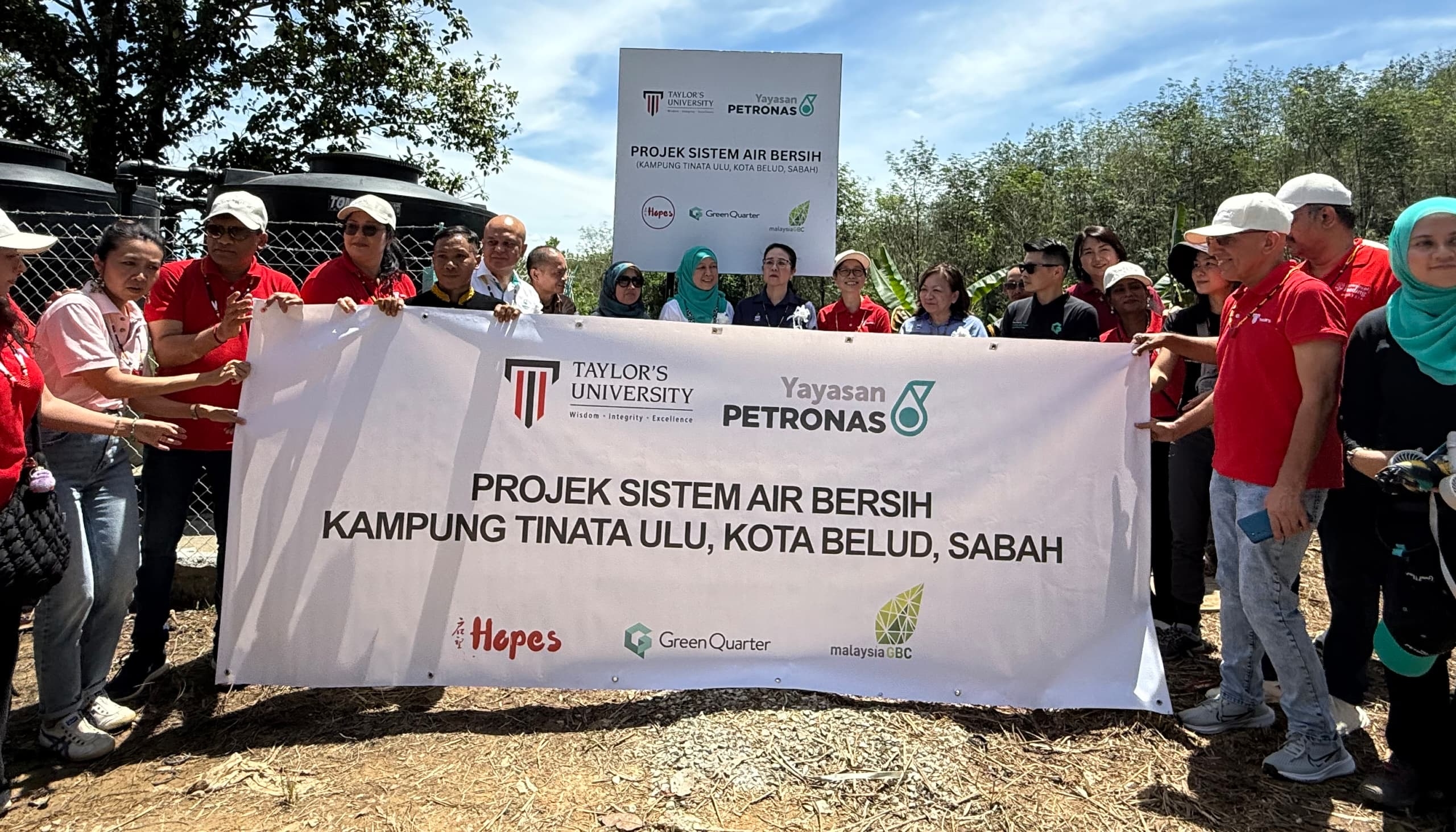 Yayasan Petronas, Taylor's University deliver clean water to Kota Belud villagers