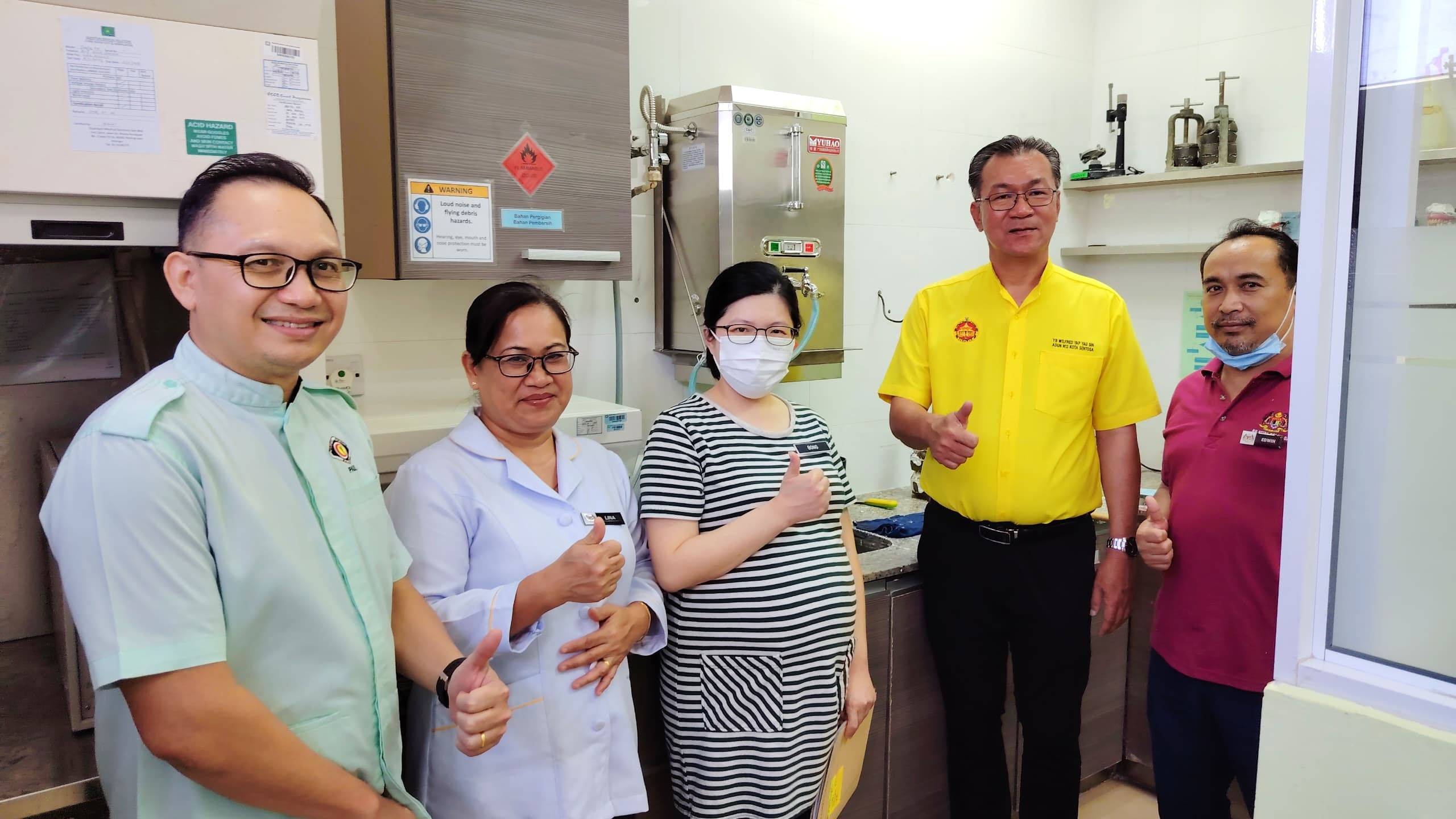 Kota Sentosa dental unit gets new boiler, returns to full functionality