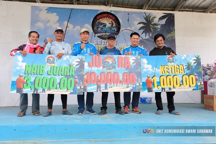 Azmab Eline lands 18kg stingray to win Fishing Grand Prix in Belawai