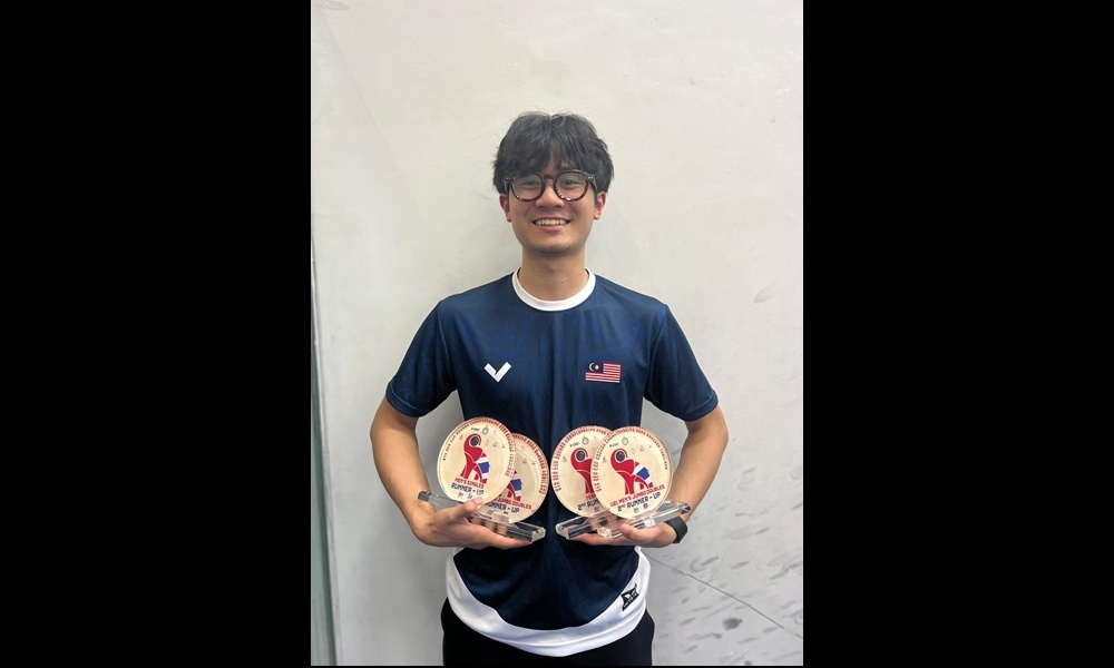 Sarawakian squash player Harith Danial eyes SEA Games after winning four medals in SEA Cup