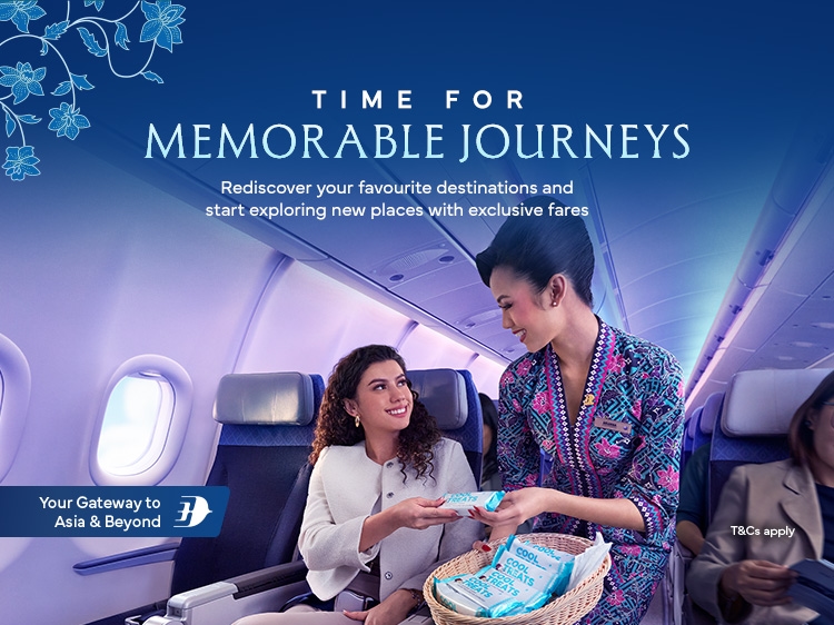 Malaysia Airlines' ‘Time for Memorable Journeys' campaign offers all-in return fares from RM119 domestic, RM559 international