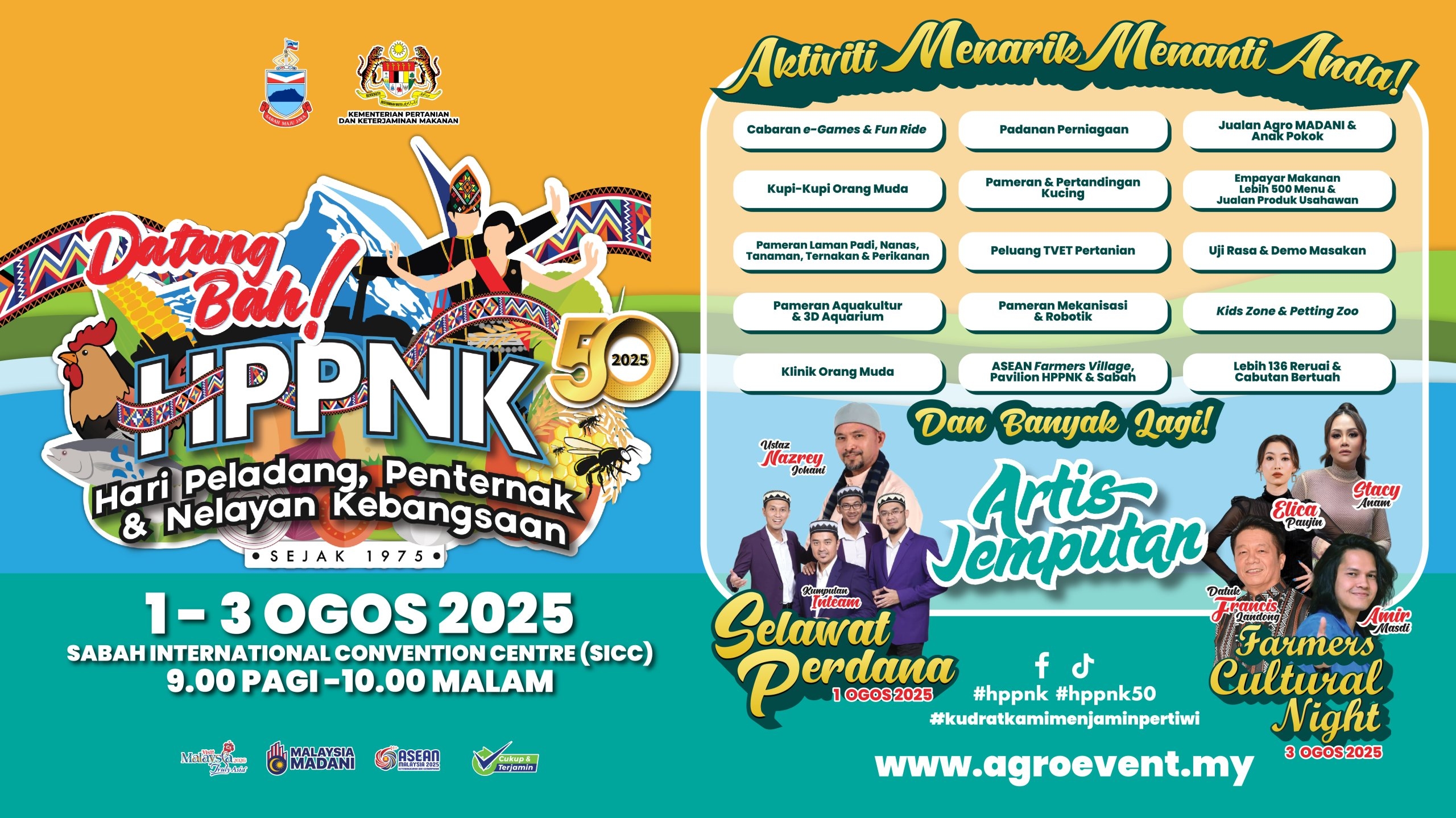 Sabah to host Malaysia's premier agriculture showcase as HPPNK turns 50