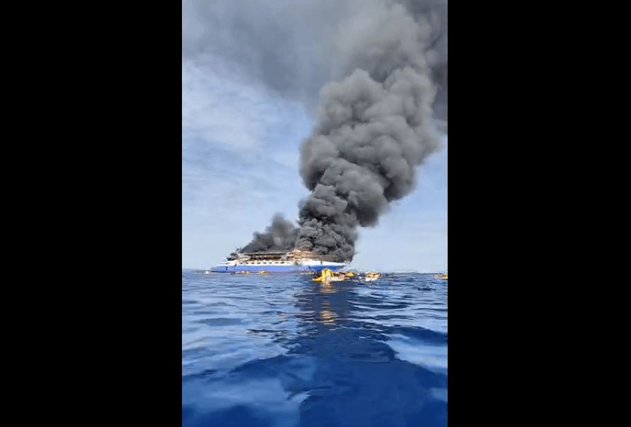 3 killed, 150 rescued after passenger ship catches fire in Indonesia