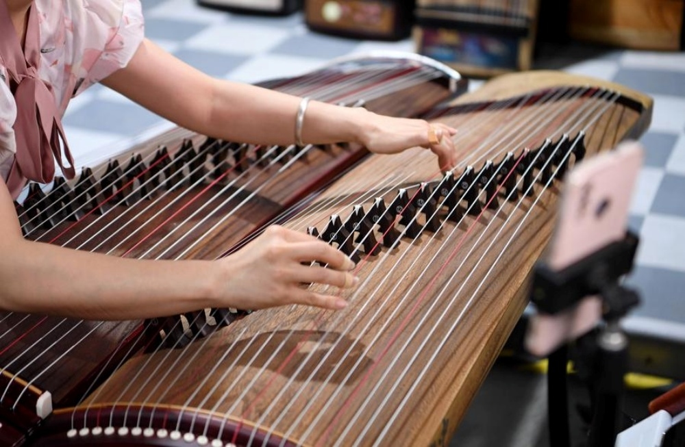 Passion for traditional zither grows in central China's once barren land