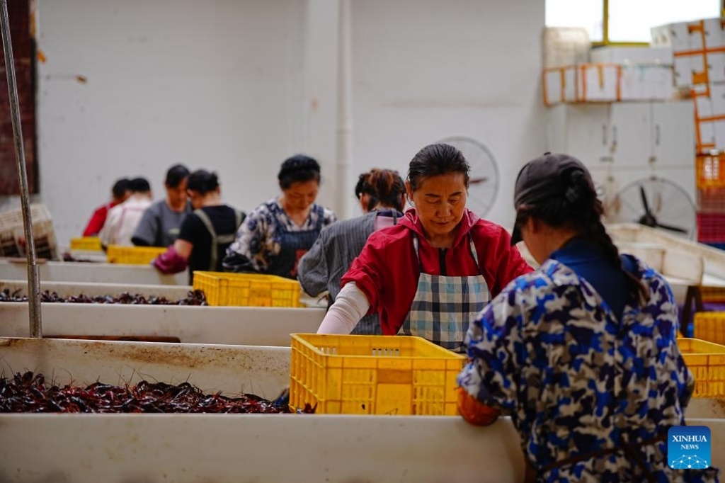 Crayfish make a splash in central Chinese city