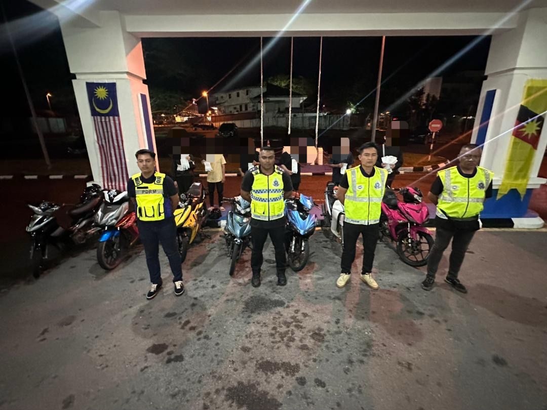 7 motorcycles seized, 36 summonses issued in Miri's ‘Op Samseng Jalanan'