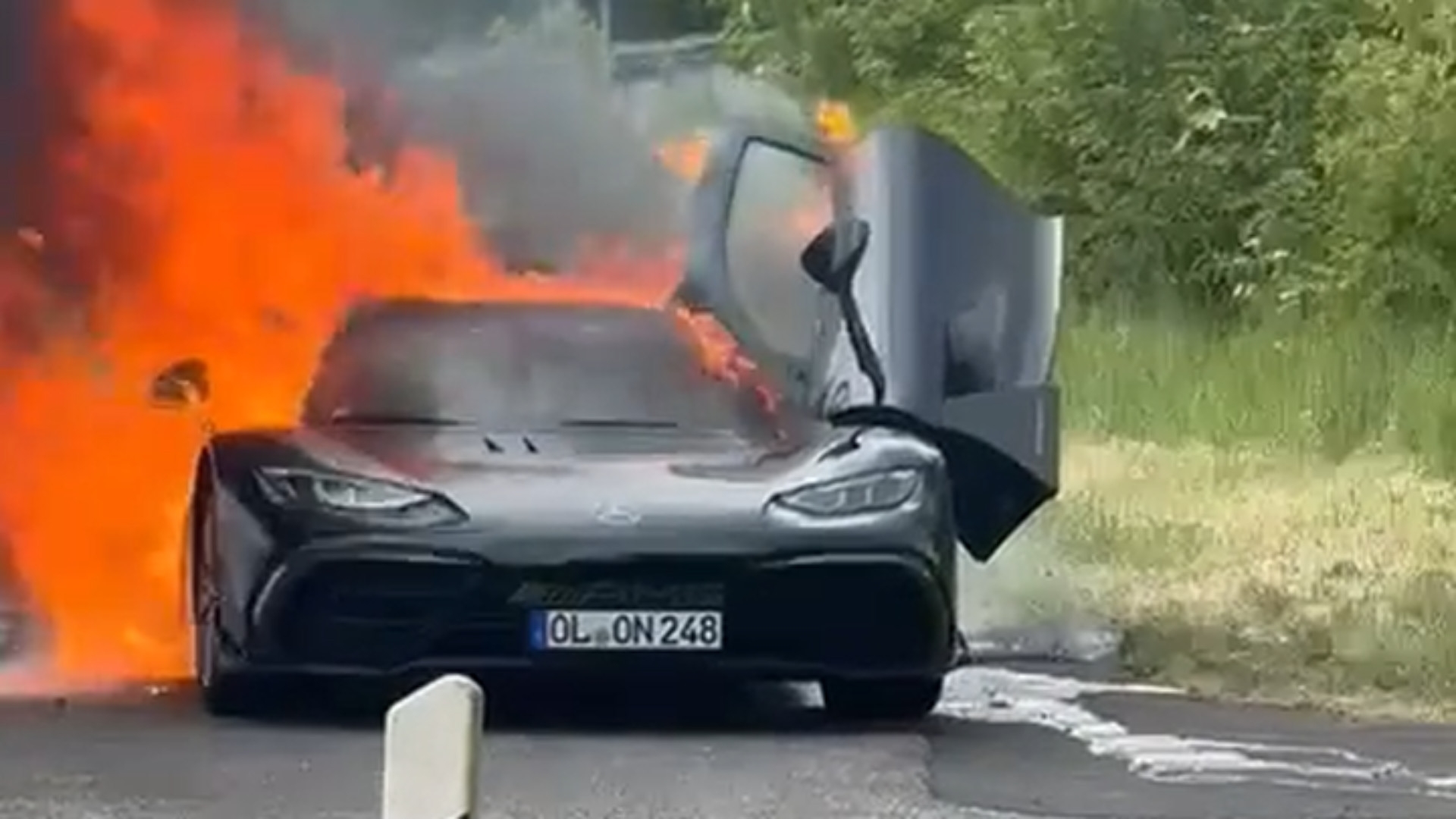 Another Mercedes-AMG One Has Burned to the Ground
