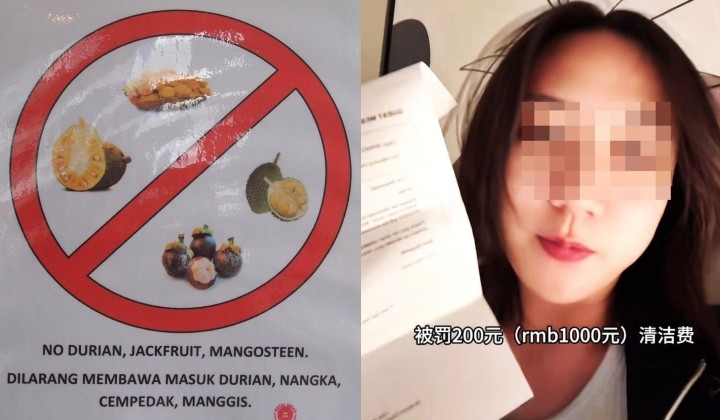 [Watch] Tourist Fined More Than RM600 For Eating Durian In Hotel, Warns Others: Don't Make The Same Mistake