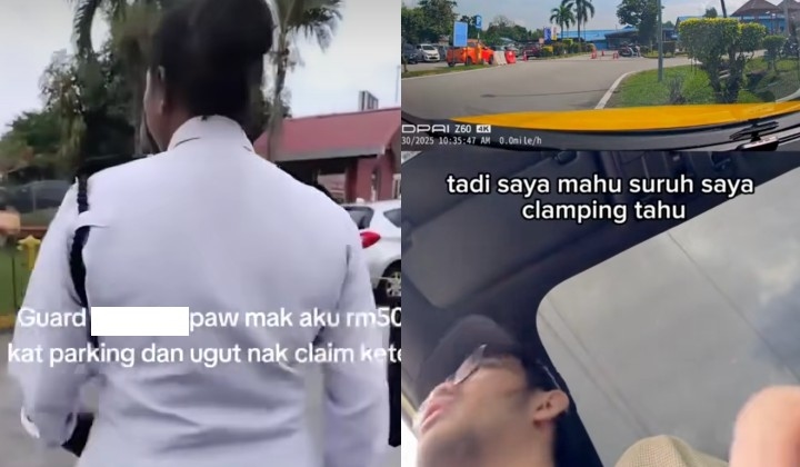 [Watch] Kajang Hospital Security Guard Allegedly Demands RM50 Per Parking Spot, Threatens To Clamp Vehicles
