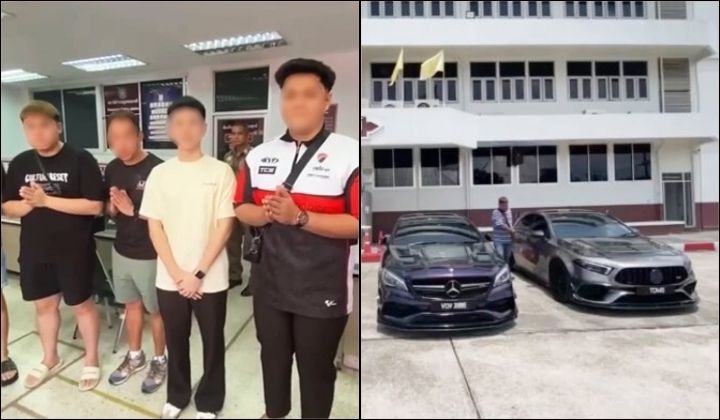 10 Malaysians Fined And Received Stern Lecture From Thai Cops For Racing In Hat Yai