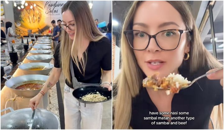 Tourist Visits Nasi Ulam Restaurant, Overwhelmed By Variety Of Sambals And Dishes
