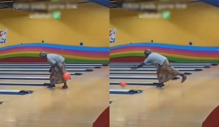Age Is Just A Number? Aunty Bowls A Strike… Dressed In Kain Batik
