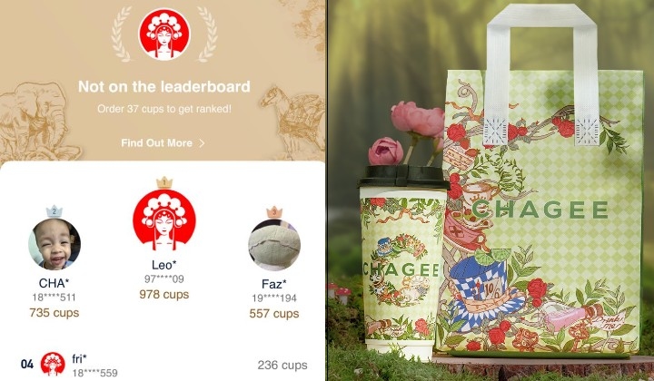 Malaysian Downs 978 Cups Of CHAGEE In 30 Days To Win Travel Voucher