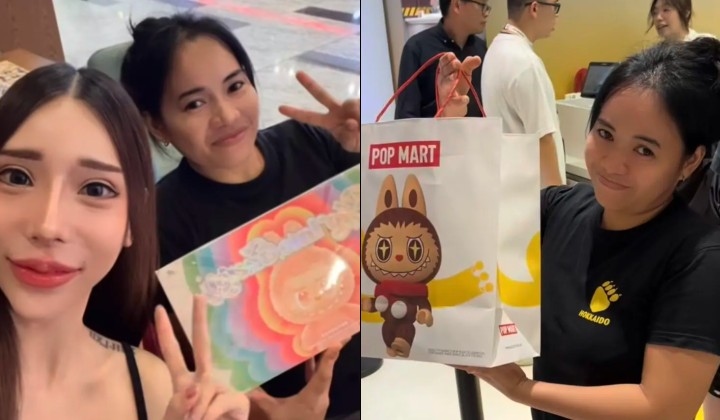 [Watch] Malaysian Boss Gifts Domestic Worker Trendy Labubu Toys After 6 Years Of Service