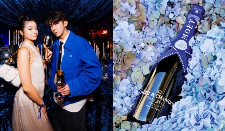 Let Us Celebrate You: Inside Moët & Chandon's Midnight Blue Soirée With Pharrell Williams