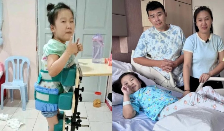 [Watch] Parents Selling Balloons As 7YO Daughter Battles Spinal Muscular Atrophy, Seeks RM89,000 For Treatment