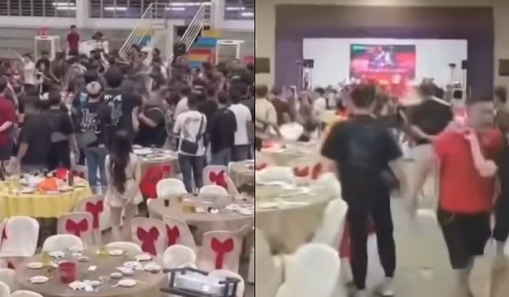 [Watch] 18 Men Arrested After Brawl Over Liquor Auction Prices At Malaysia School Event