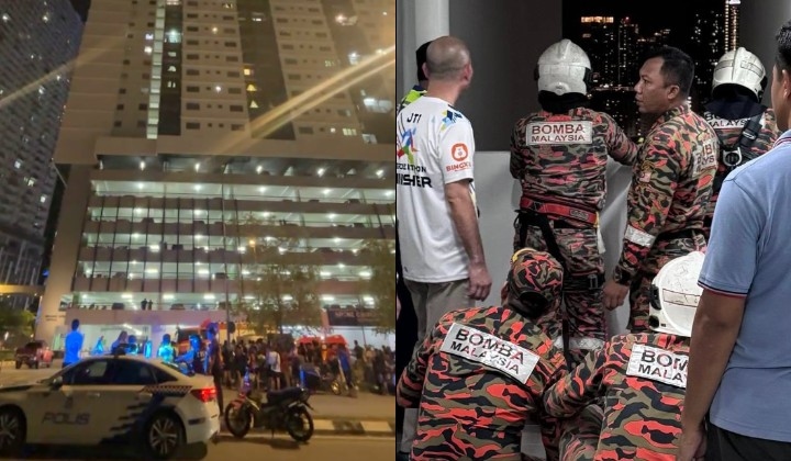 Firefighters Rappel To Rescue Man From 18th Floor Ledge In Kepong Apartment