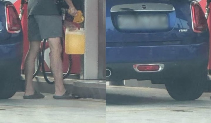Singapore-Registered Mini Cooper Driver Busted Doing Petrol 'Takeaway' With Malaysia's Subsidised Fuel