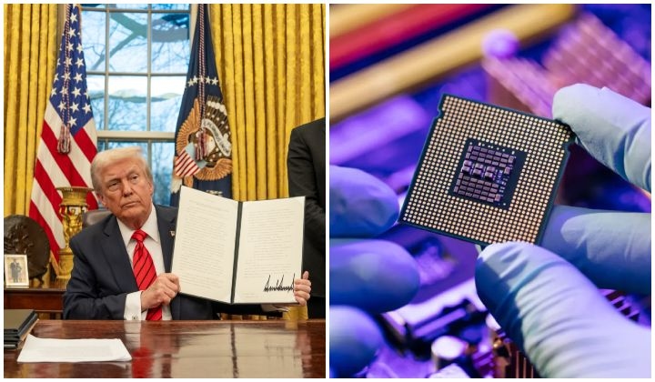 Trump Slaps 100% Tariff On Semiconductors, No Tariff If They're Made In The US
