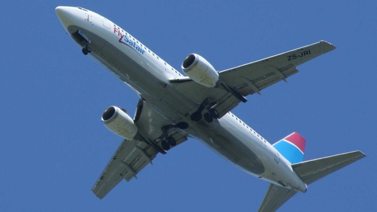 Viral video captures unruly FlySafair passenger escorted off flight