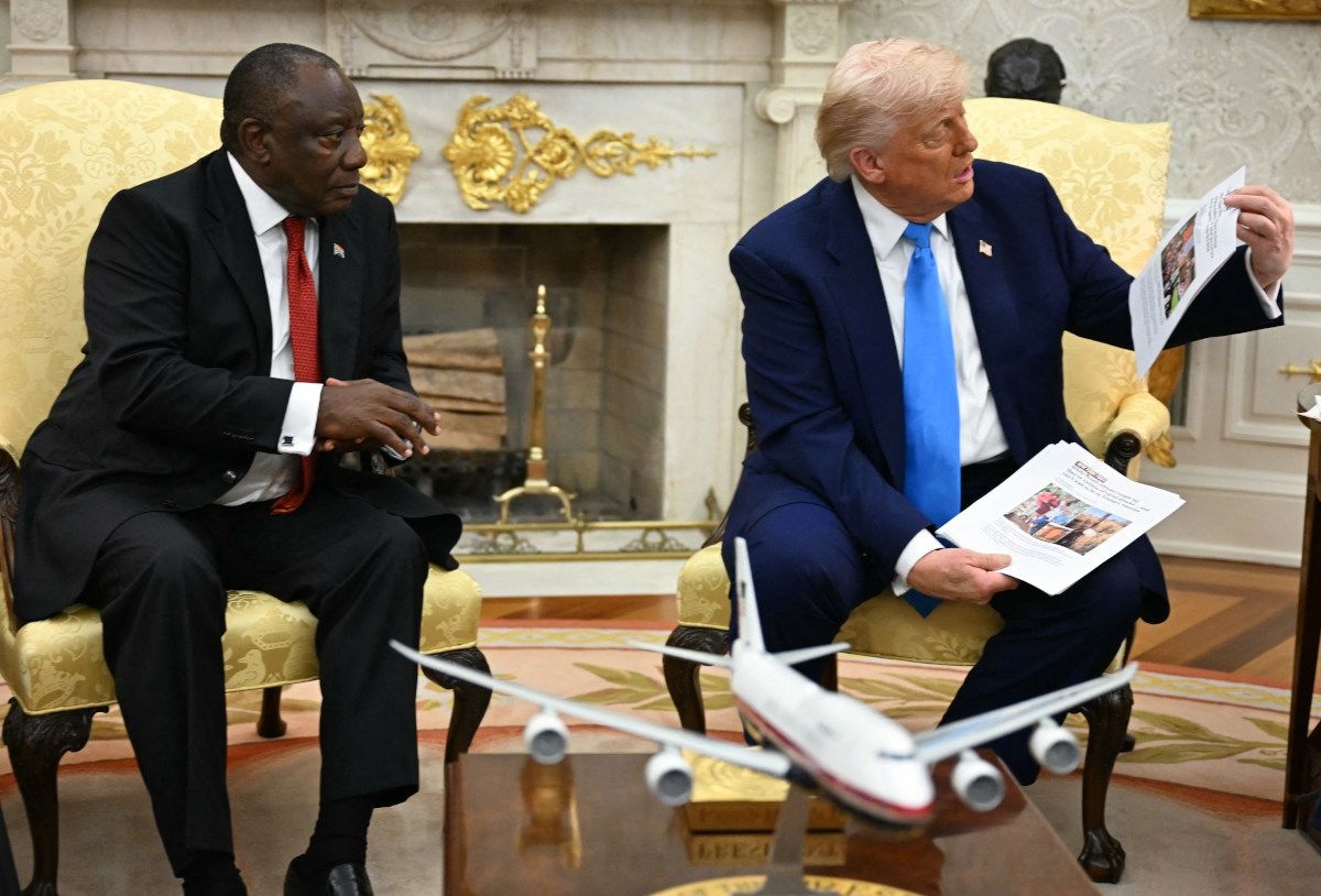 Donald Trump displays DRC visual as proof of South African 'genocide'