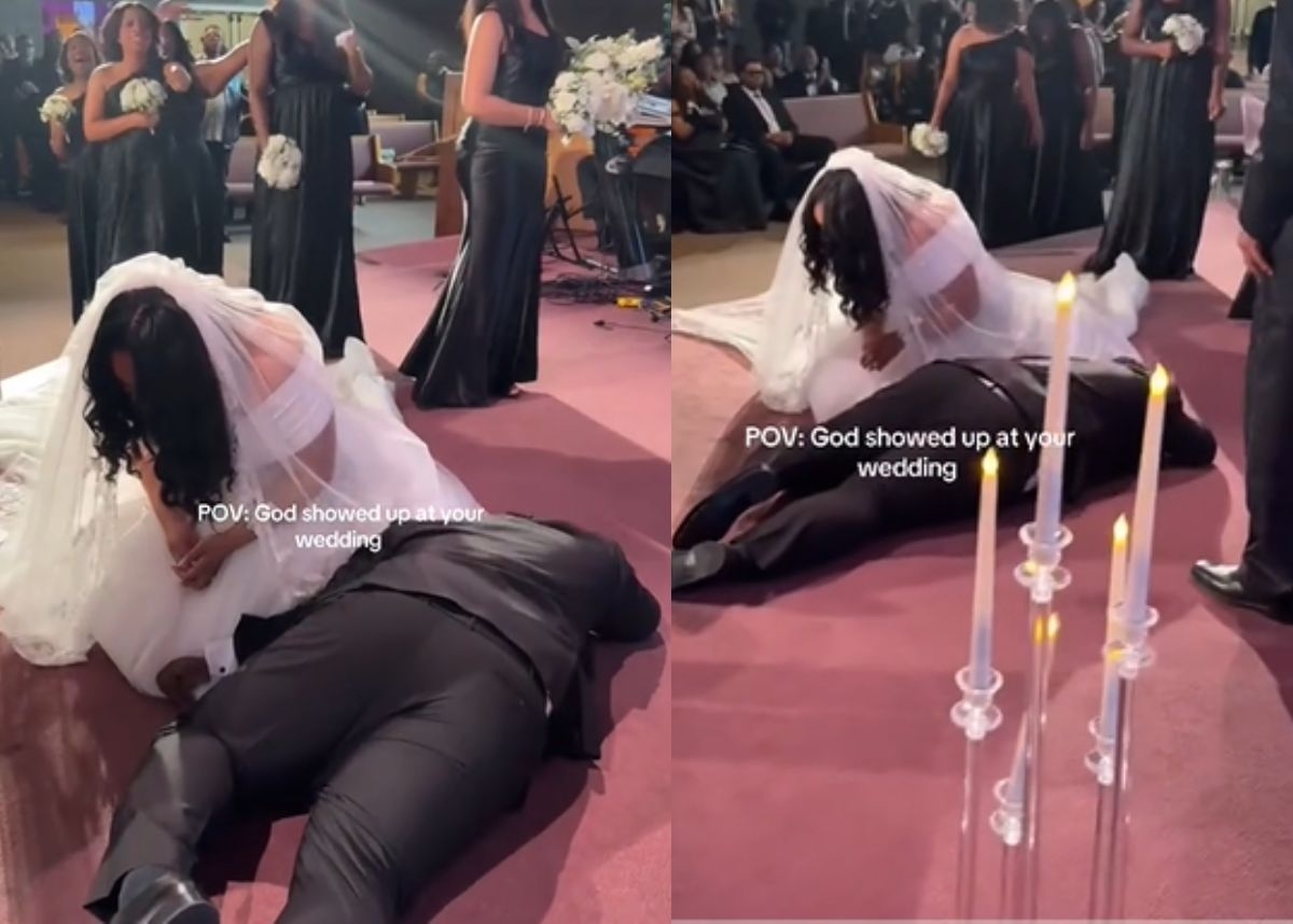 EISH WENA: Bride and groom moved by holy spirit, lie on floor at altar [Video]