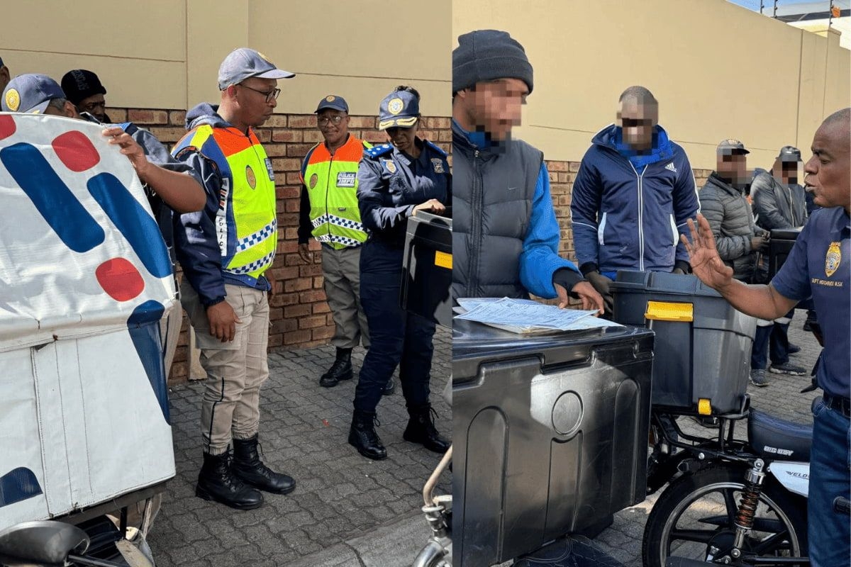 JMPD cracks the whip on delivery bike drivers